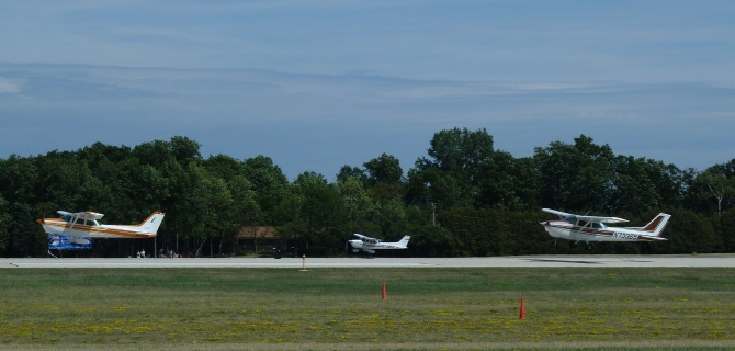 One of the 2012 elements landing at Oshkosh